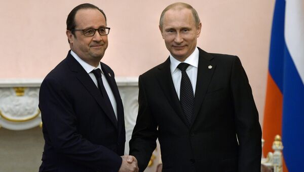 Francois Hollande và Vladimir Putin - Sputnik Việt Nam