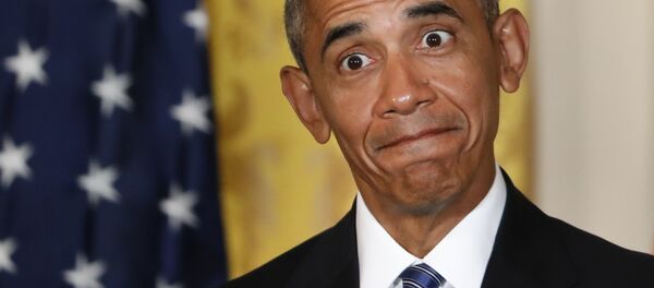 Tổng thống Mỹ Barack Obama tại cuộc họp báo với Thủ tướng Singapore Lý Hiển Long, Nhà Trắng, Washington - Sputnik Việt Nam