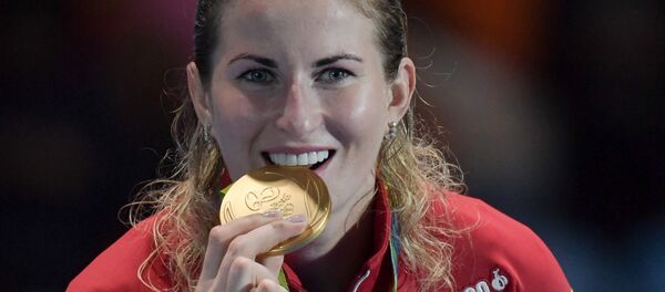 Đại diện của Nga Inna Deriglazova đã giành chiến thắng trong môn đấu kiếm tại Thế vận hội Olympic 2016 ở Rio de Janeiro - Sputnik Việt Nam