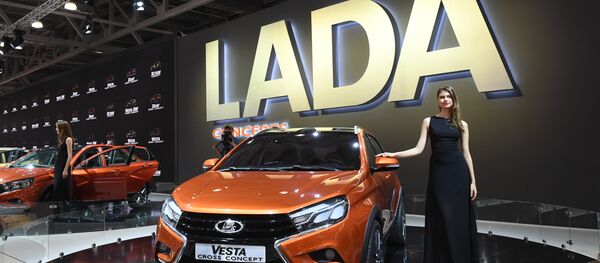 Xe LADA Vesta tại Triễn lãm xe hơi quốc tế Matxcơva 2016 Xe LADA Vesta tại Triễn lãm xe hơi quốc tế Matxcơva 2016 - Sputnik Việt Nam