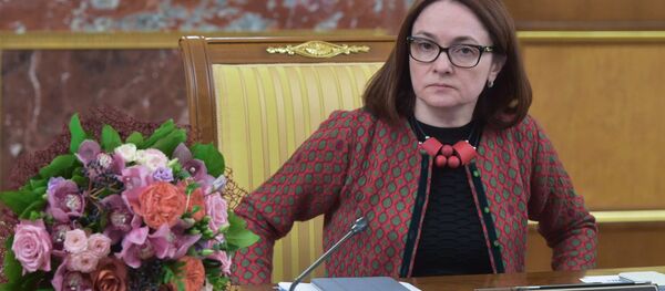 Thống đốc Ngân hàng Trung ương bà Elvira Nabiullina - Sputnik Việt Nam