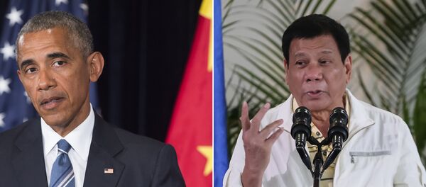Barack Obama, Rodrigo Duterte - Sputnik Việt Nam