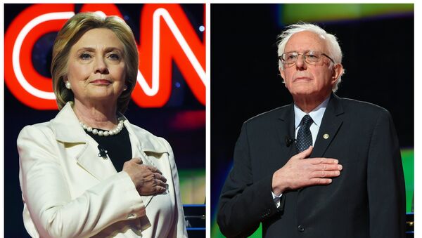 Hillary Clinton và Bernie Sanders - Sputnik Việt Nam