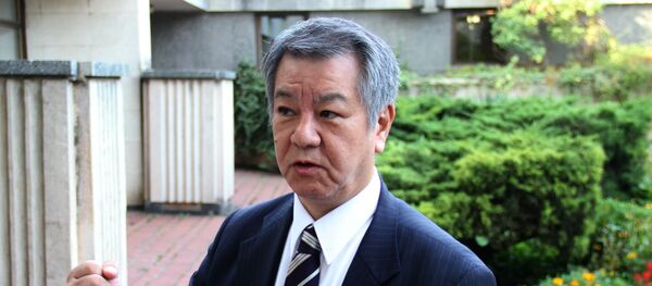 Chủ tịch tổ chức ái quốc Nhật Bản Issuy Kai Mitsuhiro Kimura tại Crưm Chủ tịch tổ chức ái quốc Nhật Bản Issuy Kai Mitsuhiro Kimura tại Crưm - Sputnik Việt Nam