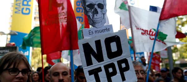 Hoạt động chống TPP tại Chile - Sputnik Việt Nam