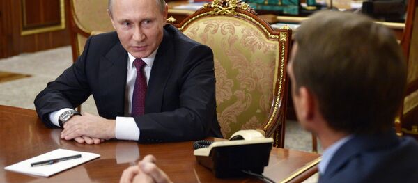 Tổng thống Nga Vladimir Putin đề nghị Chủ tịch Duma Quốc gia Nga sắp hết nhiệm kỳ Sergei Naryshkin trở thành người đứng đầu Cục tình báo (SVR ). - Sputnik Việt Nam