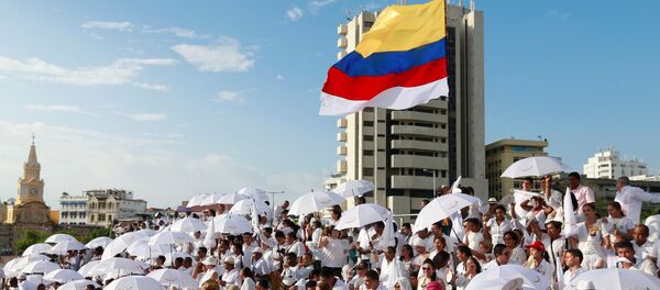 Nghi lễ ký kết thỏa thuận hòa bình tại thành phố Cartagena, Colombia - Sputnik Việt Nam