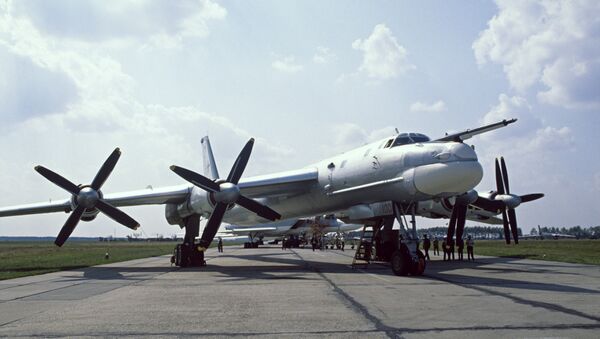 Máy bay ném bom mang tên lửa Tu-95MS của Nga - Sputnik Việt Nam