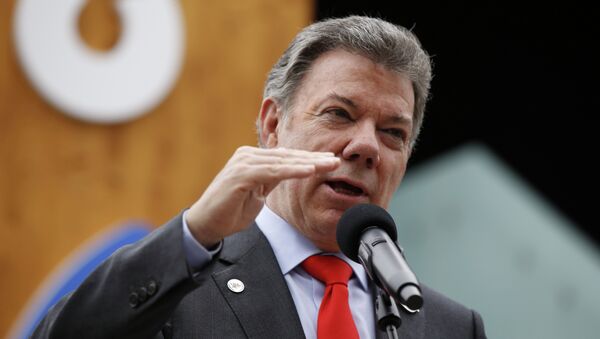 Tổng thống Colombia Juan Manuel Santos . - Sputnik Việt Nam