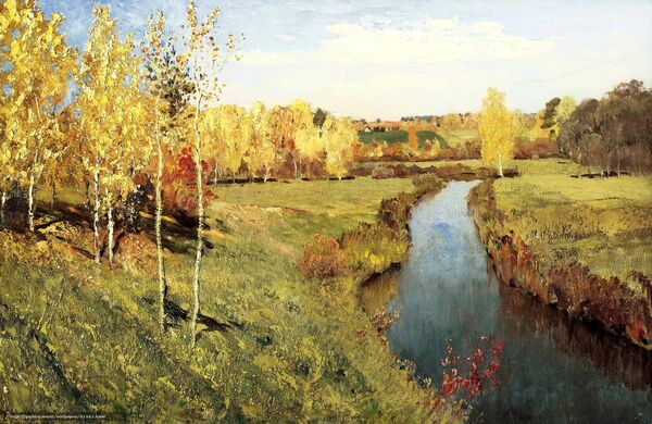 Tranh “Mùa thu vàng” của Levitan Tranh “Mùa thu vàng” của Levitan - Sputnik Việt Nam