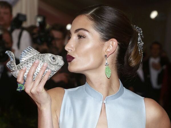 Người mẫu Mỹ Lily Aldridge tại Costume Institute Ball ở New York - Sputnik Việt Nam