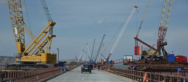 Cuộc xây dựng cầu Kerch Cuộc xây dựng cầu Kerch - Sputnik Việt Nam