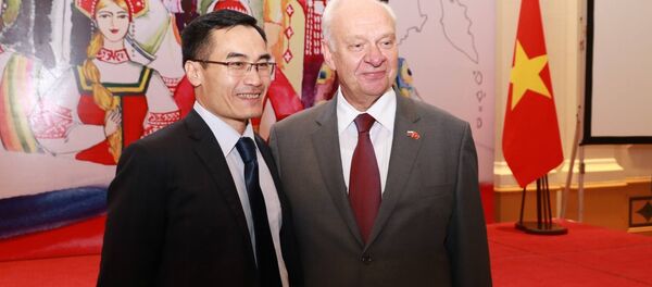 Ngày 16 tháng 11 tại Hà Nội Đại sứ quán Nga tại Việt Nam đã tổ chức buổi chiêu đãi nhân dịp Ngày Thống nhất dân tộc. - Sputnik Việt Nam