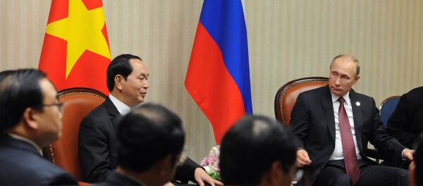 Tổng thống Nga Vladimir Putin và Chủ tịch Việt Nam Trần Đại Quang Tổng thống Nga Vladimir Putin và Chủ tịch Việt Nam Trần Đại Quang - Sputnik Việt Nam