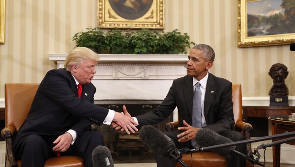 Obama and Trump Meet at White House - Sputnik Việt Nam