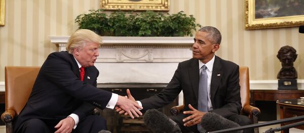 Obama and Trump Meet at White House - Sputnik Việt Nam