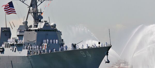 Khu trục hạm mang tên lửa Nitze của Hải quân Mỹ - Sputnik Việt Nam