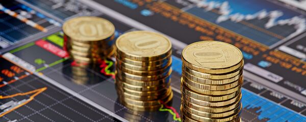 Стопки десятирублевых монет - Sputnik Việt Nam