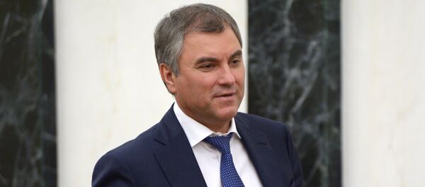 Chủ tịch Duma Quốc gia Nga, ông Vyacheslav Volodin Chủ tịch Duma Quốc gia Nga, ông Vyacheslav Volodin - Sputnik Việt Nam