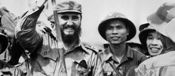 Chuyến đi của Fidel Castro vào tháng chín năm 1973 đến những vùng giải phóng do Chính phủ Cách mạng miền Nam Việt Nam kiểm soát. - Sputnik Việt Nam