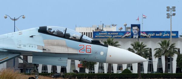 Máy bay Nga tại sân bay Hmeymim ở Syria Máy bay Nga tại sân bay Hmeymim ở Syria - Sputnik Việt Nam