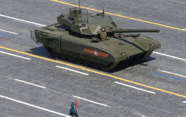 Xe tăng T-14 trên nền bánh xích “Armata” trong cuộc duyệt binh  đánh dấu kỷ niệm 70 năm Chiến thắng trong Chiến tranh Vệ quốc Vĩ đại 1941-1945 - Sputnik Việt Nam