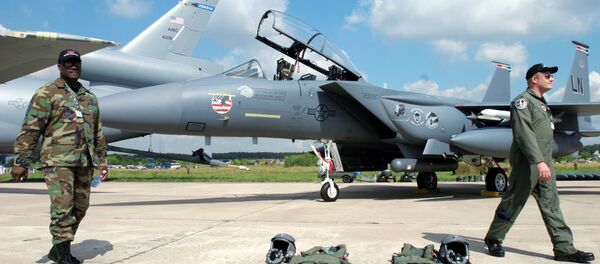 Phi công của Không quân Mỹ tại MAKS-2005 - Sputnik Việt Nam