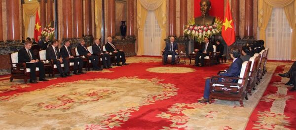 Thủ tướng Cộng hòa Bashkortostan Rustem Mardanov đã hội kiến với Chủ tịch nước Trần Đại Quang Thủ tướng Cộng hòa Bashkortostan Rustem Mardanov đã hội kiến với Chủ tịch nước Trần Đại Quang - Sputnik Việt Nam