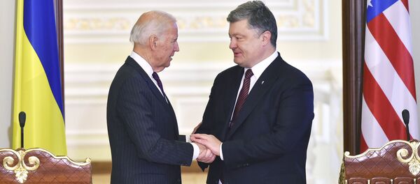 cuộc hội đàm giữa các ông Poroshenko và Biden - Sputnik Việt Nam