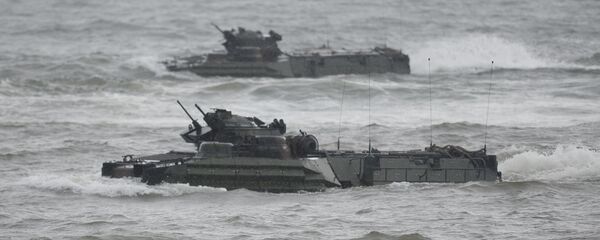 Quân đội Mỹ trong cuộc tập trận đổ bộ thường niên với Philippines tại tỉnh Zambales, Philippines, hồi tháng 10/2016 - Sputnik Việt Nam