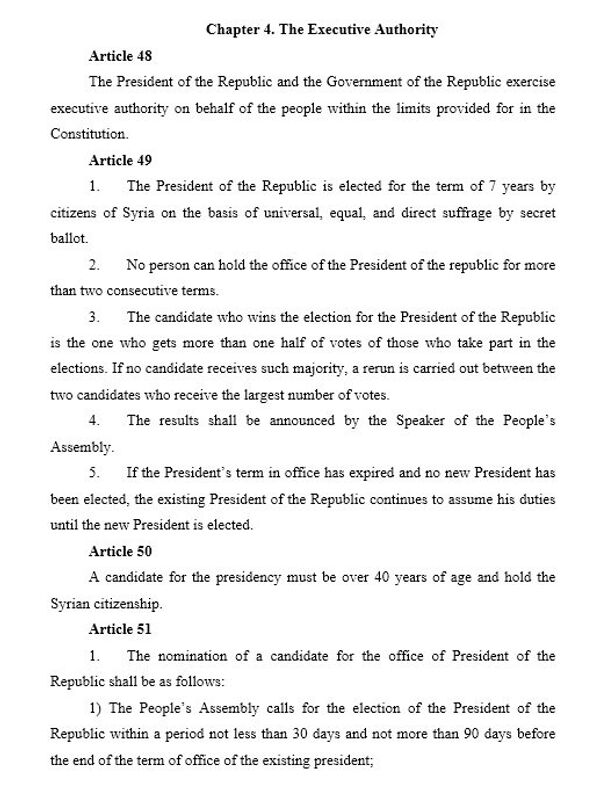 Dự thảo Hiến pháp Syria do Nga đề xuất Dự thảo Hiến pháp Syria do Nga đề xuất - Sputnik Việt Nam