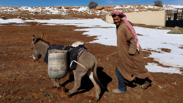 Tuyết lại rơi trên sa mạc Sahara, tại Algérie - Sputnik Việt Nam