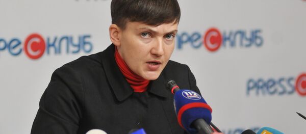 nữ nghị sĩ Verkhovnaya Rada Nadezhda Savchenko nữ nghị sĩ Verkhovnaya Rada Nadezhda Savchenko - Sputnik Việt Nam