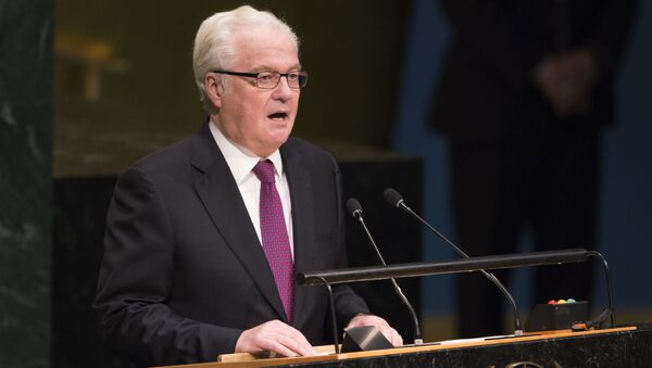 Đại diện thường trực của Nga tại LHQ Vitaly Churkin - Sputnik Việt Nam