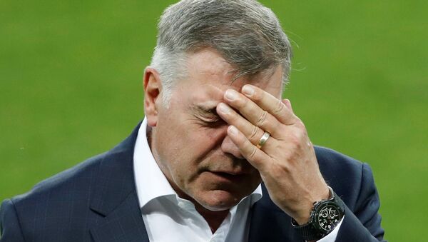 Football Soccer - England Stadium Visit - City Arena, Trnava, Slovakia - 3/9/16 England manager Sam Allardyce during the stadium visitAction. - Sputnik Việt Nam