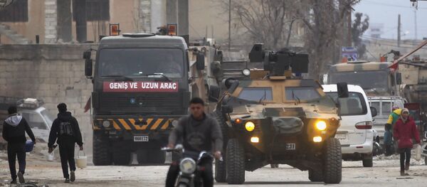 Xe quân sư Thổ Nhĩ Kỳ ở Al-Bab, Syria - Sputnik Việt Nam