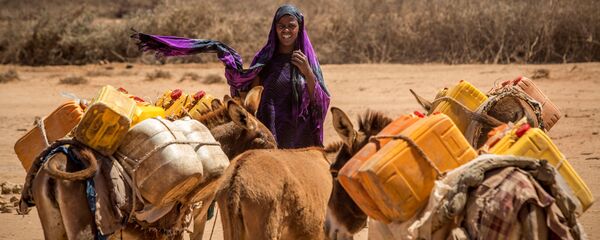 Somalia. Cuộc chạy đua của lừa chở nước. - Sputnik Việt Nam