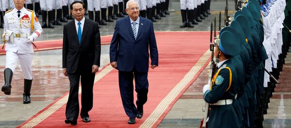 Trần Đại Quang và Tổng thống Israel Reuven Ruvi Rivlin - Sputnik Việt Nam