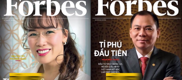 ông Phạm Nhật Vượng và bà Nguyễn Thị Phương Thảo - Sputnik Việt Nam