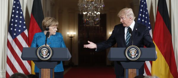 ông Trump và bà Merkel - Sputnik Việt Nam