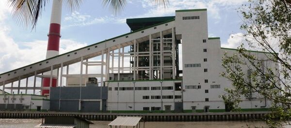 Nhà máy giấy Lee & Man Hậu Giang nằm cạnh sông Hậu - Sputnik Việt Nam