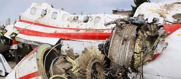 Обломки польского правительственного самолета Ту-154 - Sputnik Việt Nam