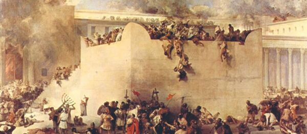 Quân La Mã hủy diệt Jerusalem sau chiến dịch vây hãm. Quân La Mã hủy diệt Jerusalem sau chiến dịch vây hãm. - Sputnik Việt Nam