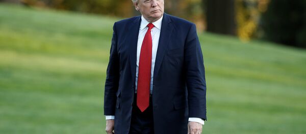 US President Donald Trump walks from Marine One upon his return to the White House in Washington, US, April 9, 2017. - Sputnik Việt Nam
