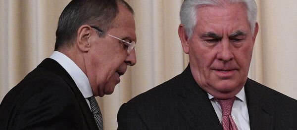 cuộc gặp giữa Ngoại trưởng Nga Sergei Lavrov và Ngoại trưởng Mỹ Rex Tillerson - Sputnik Việt Nam