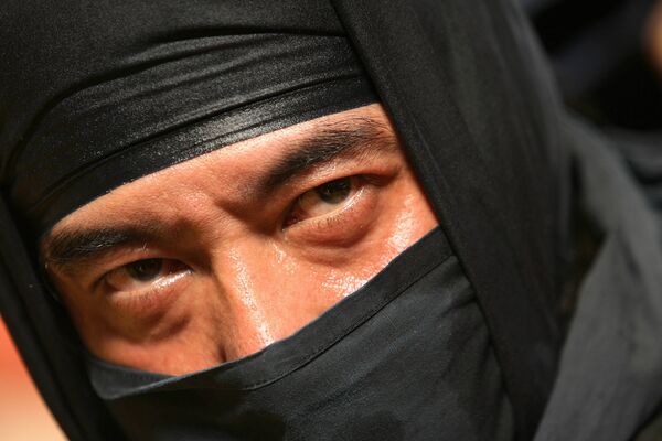A Japanese Iga-ryu Ninja poses after a performance during a Japanese Cultural Festival in Hong Kong (File) - Sputnik Việt Nam