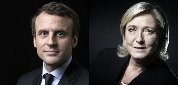 Marine Le Pen/ Emmanuel Macron - Sputnik Việt Nam