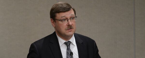 người đứng đầu ủy ban quốc tế Hội ​​đồng Liên bang Nga Konstantin Kosachev - Sputnik Việt Nam