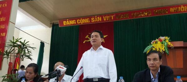 Vụ việc ở Đồng Tâm, huyện Mỹ Đức đã được hạ nhiệt sau khi Chủ tịch UBND TP.Hà Nội về đối thoại với người dân. - Sputnik Việt Nam