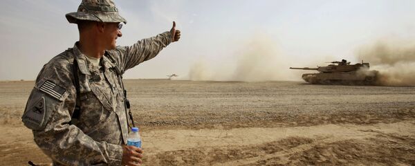 Xe tăng M1A1 Abrams gần Baghdad, Iraq Xe tăng M1A1 Abrams gần Baghdad, Iraq - Sputnik Việt Nam